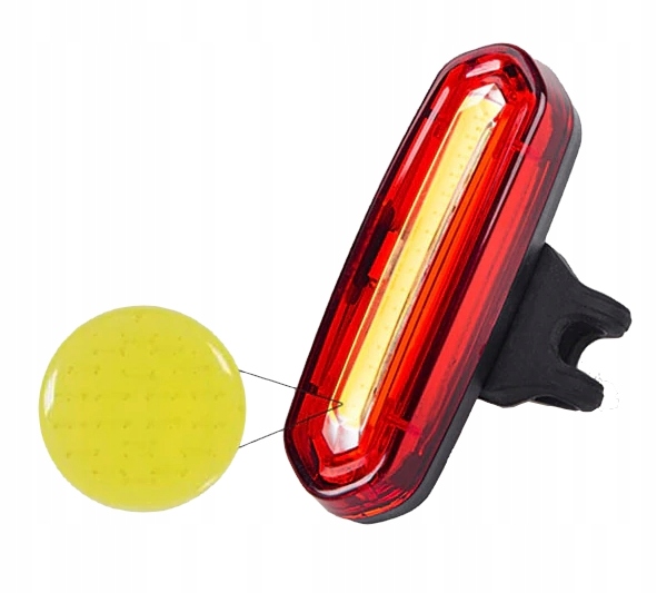 LAMPA ROWEROWA PRZÓD biała LED 120lm USB MEGA MOC Model BC-FL5434