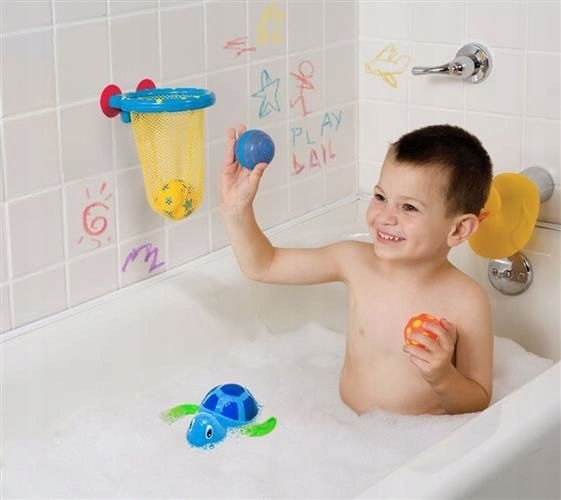 ŻÓŁW Nakręcany Do Kąpieli PŁYWA Super Zabawa Wysokość produktu 6 cm