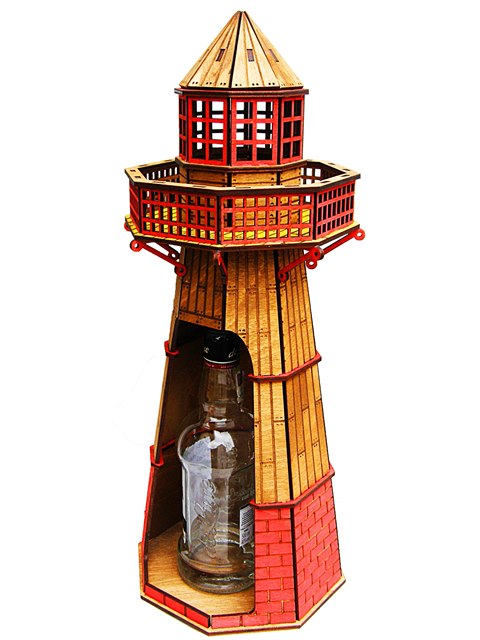 Maják na láhev s alkoholem dárek