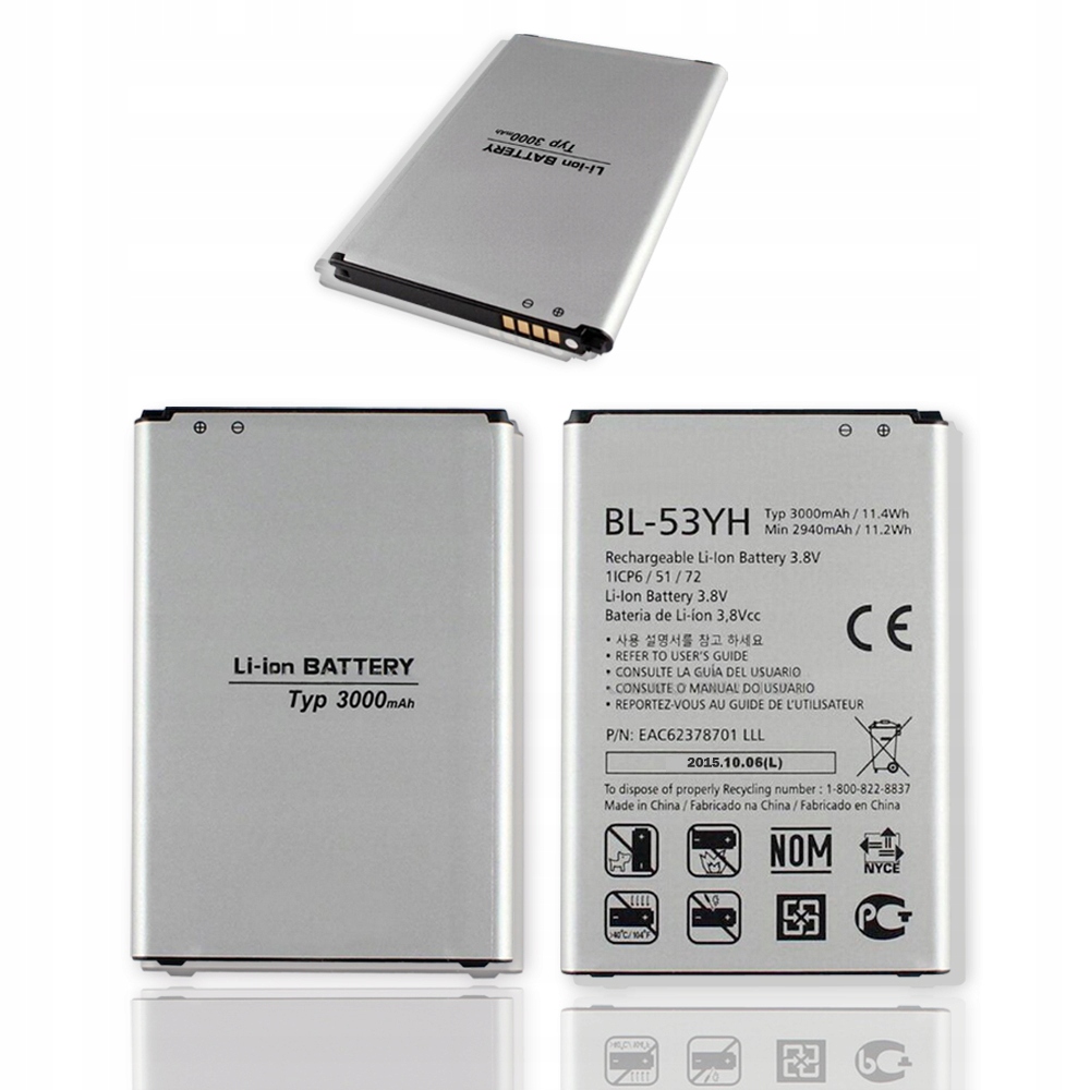 

Nowy Oryginalny Akumulator Lg G3 D855 D850 BL-53YH