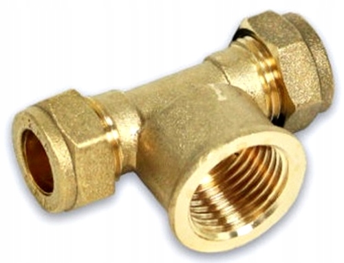 

Trójnik skręcany zaciskany do miedzi 22x3/4x22 Gw
