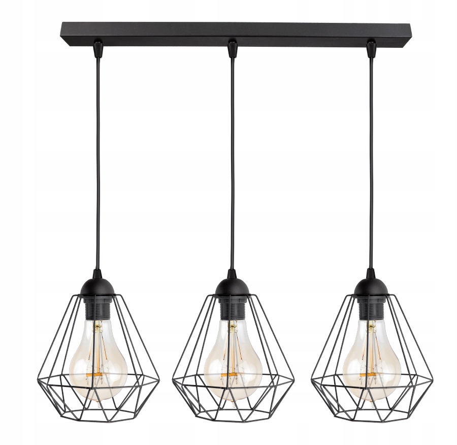 

Sufitowa Lampa Wisząca Diament Loft Edison Retro