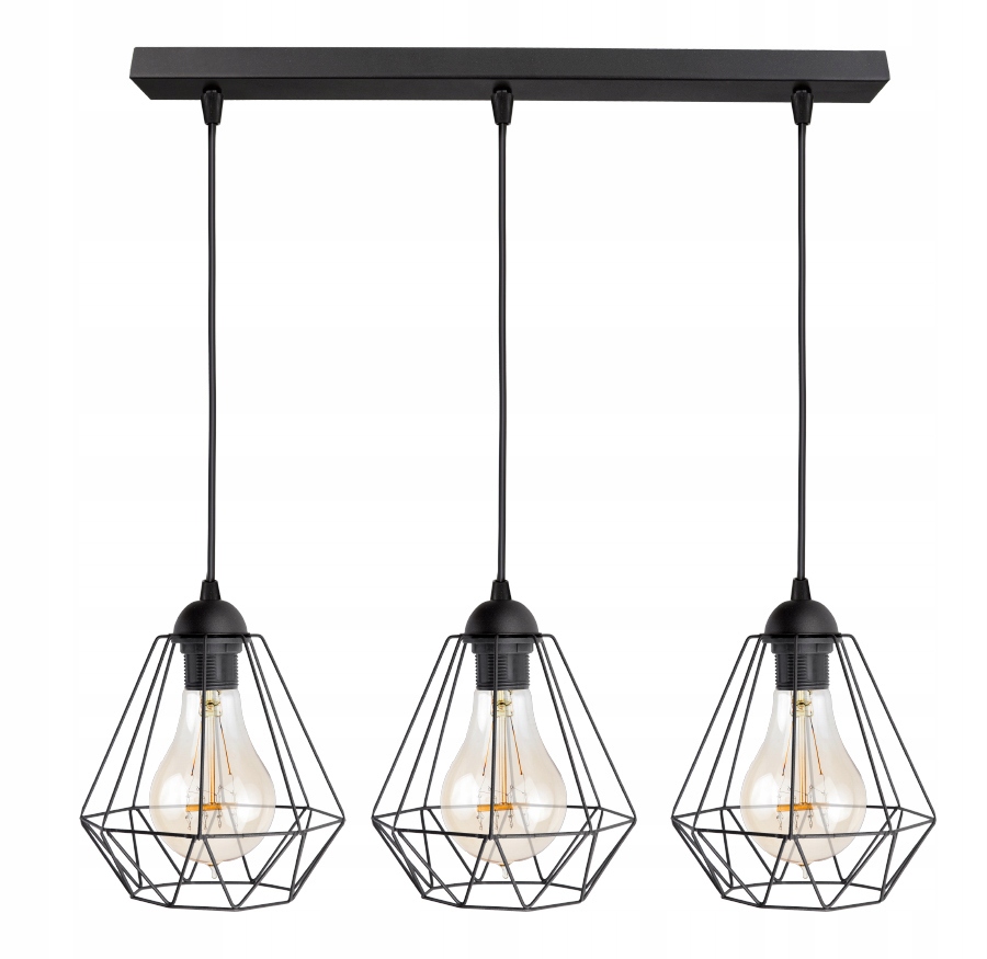 Фото - Люстра / світильник LOFT Sufitowa Lampa Wisząca Diament  Edison Retro 