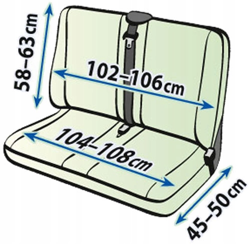 MOCNE Pokrowce VW T5 fotel kierowcy 2os. kanapa Typ pokrowiec