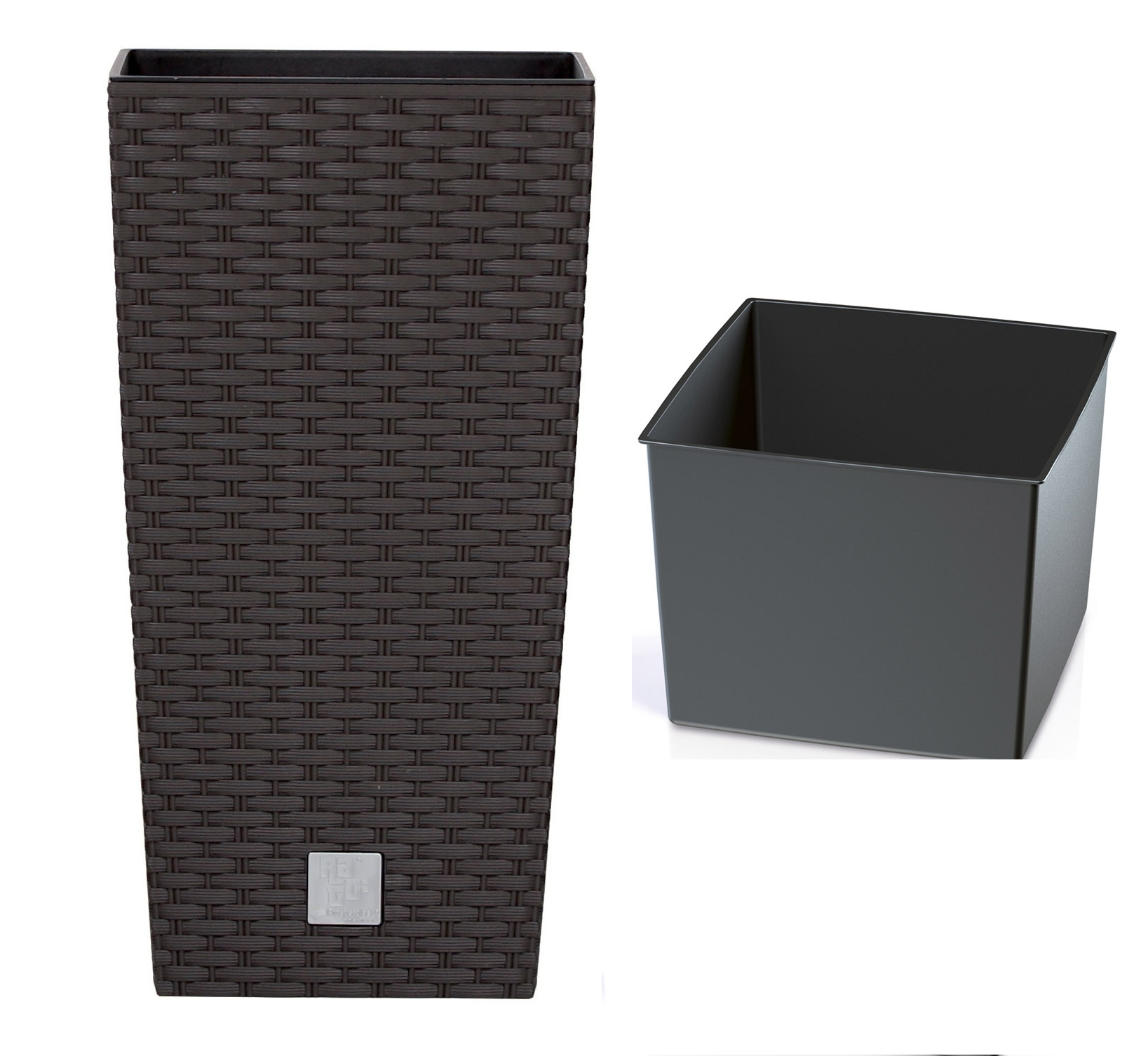 

Doniczka Rattan z wkładem 22xh42cm DRTS225 Osłonka