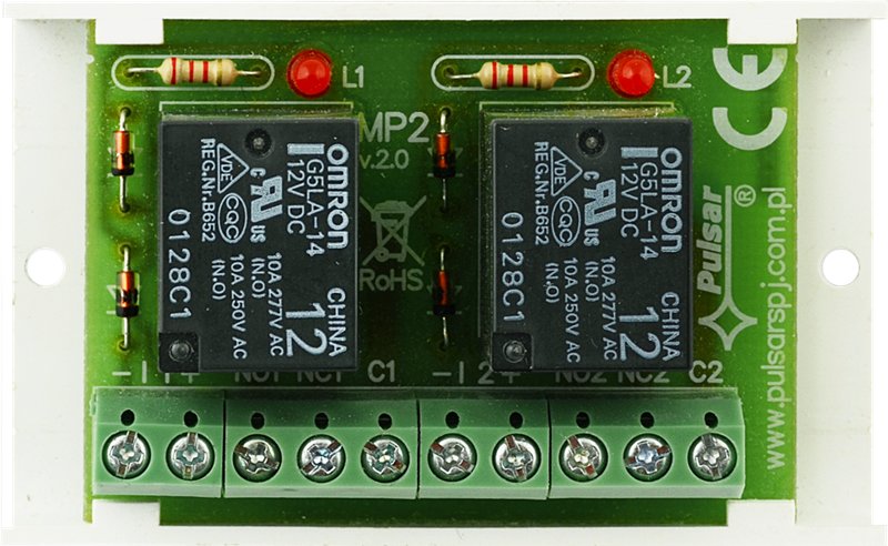 AWZ529 Moduł przekaźnikowy 2xNC/NO 50V Marka Pulsar