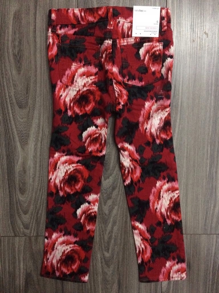 GAP SPODNIE CZERWONE JEANS RÓŻA NA 5 LAT 110 NOWE Płeć dziewczynki