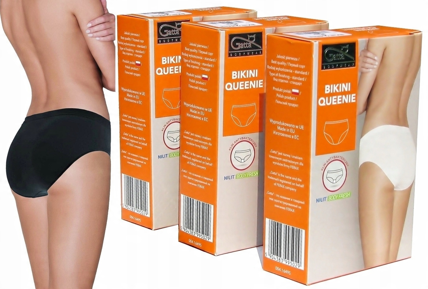 

-3-PAK Gatta Figi Bezszwowe - Queenie Bikini r.S