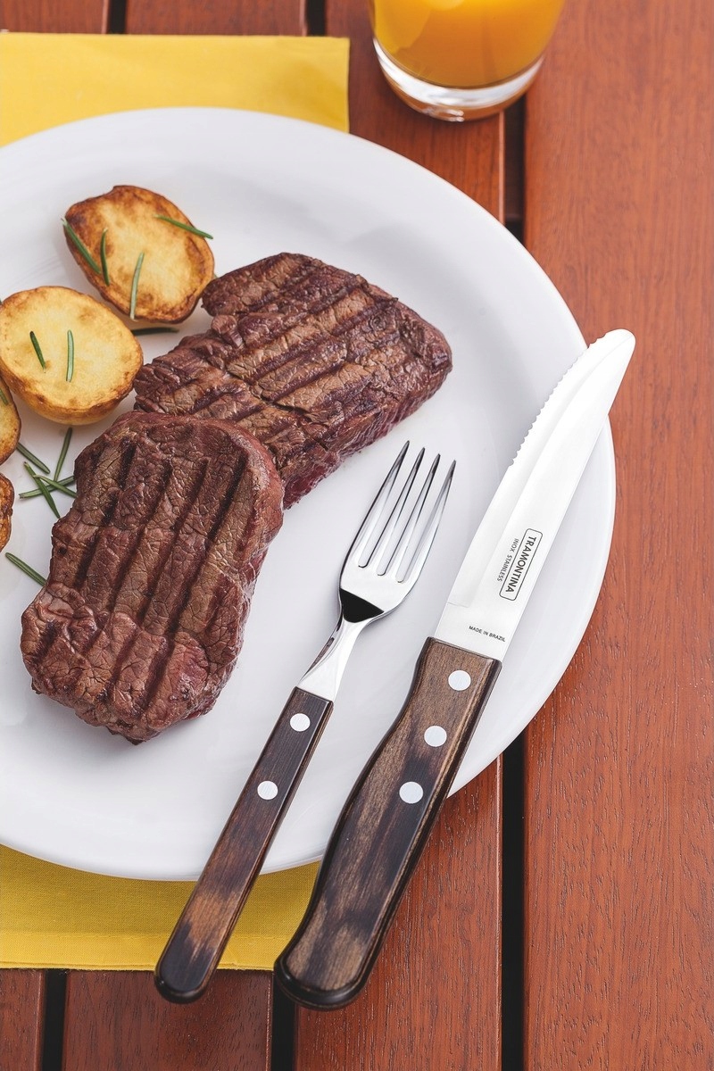 TRAMONTINA 3x Widelec JUMBO - Drewno Brąz POLYWOOD EAN (GTIN) 7891112105072