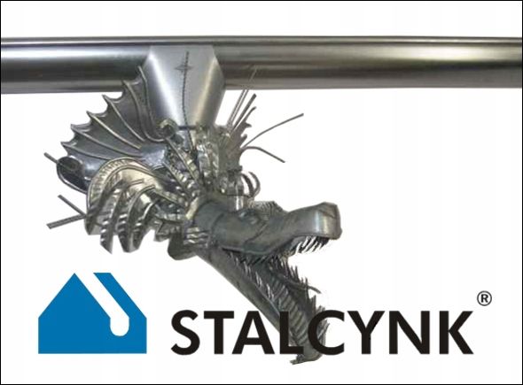 Łącznik do rynna ocynkowana 150 mm - rynny ocynk Marka Stalcynk