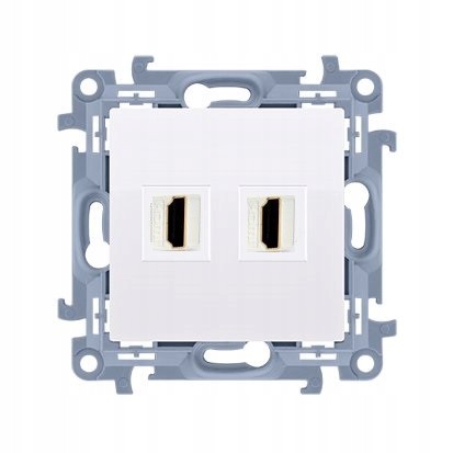 

Simon 10 Gniazdo Hdmi Podwójne Białe