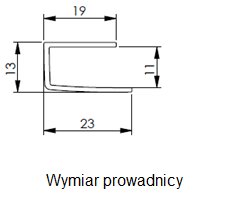 Prowadnice balkonowe pcv do rolet mini Długość (cm) 215