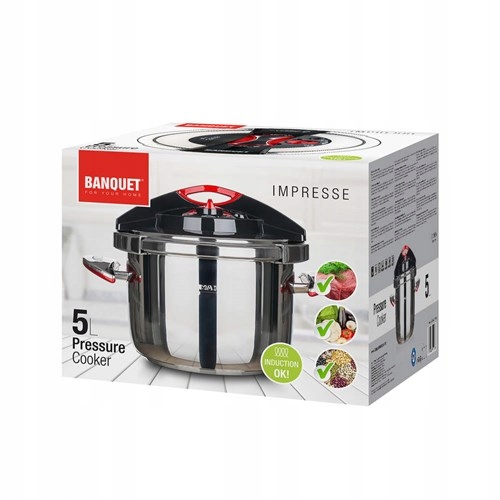 

Szybkowar 5L Impresse Banquet 18/10 gar parowy sol