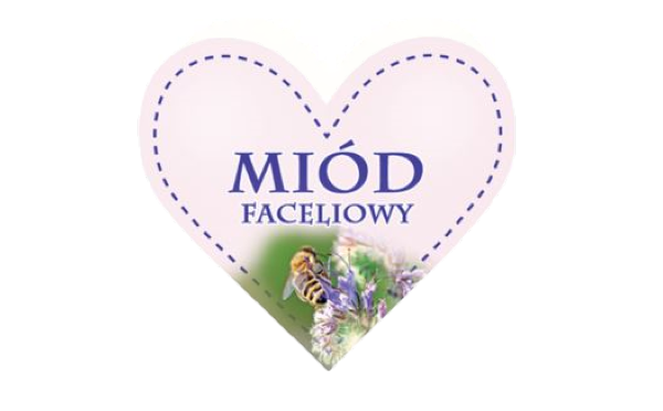 

Etykiety 50 szt Serce Miód faceliowy