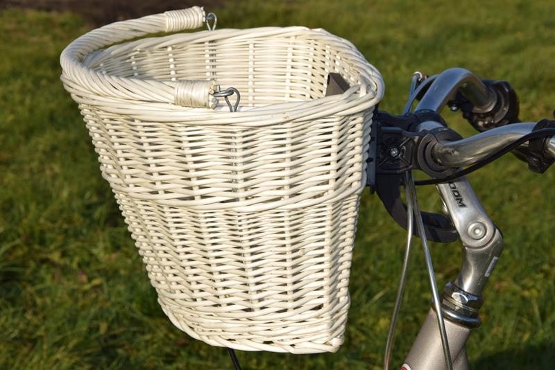 Koszyk wiklinowy na ROWEROWY click POLSKI BIAŁY Przeznaczenie bagażowy