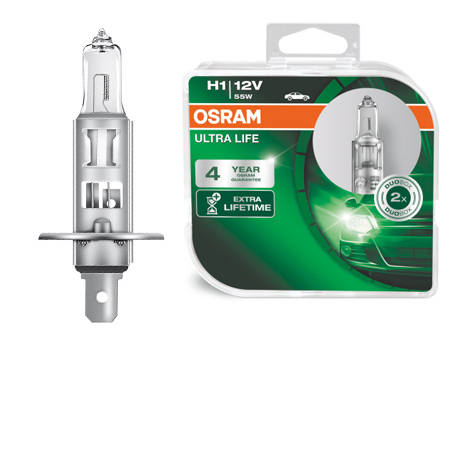 

Osram Żarówki H1 Ultra Life 4 Lata Gwarancj