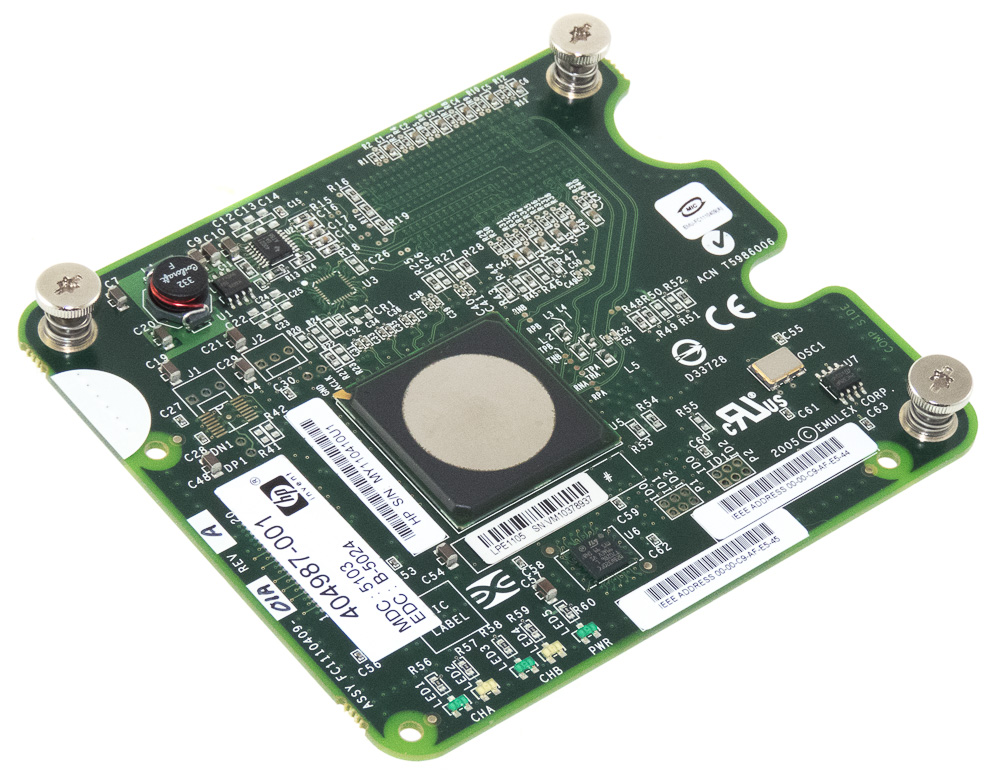 Hp 404987-001 4Gbps Fc Mezzanine Card 405921-001