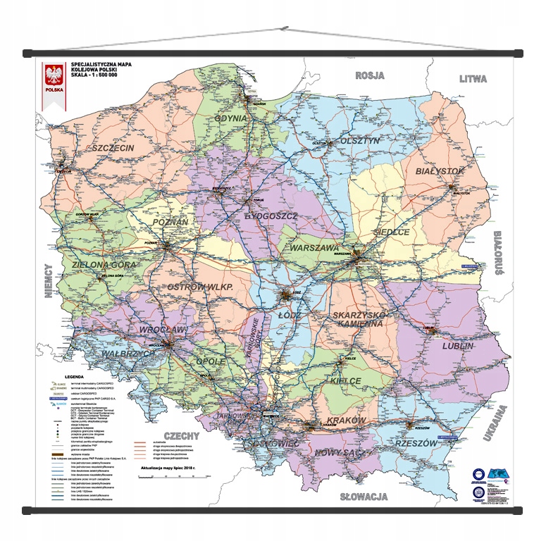 mapa kolejowa polski online Polska mapa KOLEJOWA Polski *** Aktualizacja 2020 8988038942 