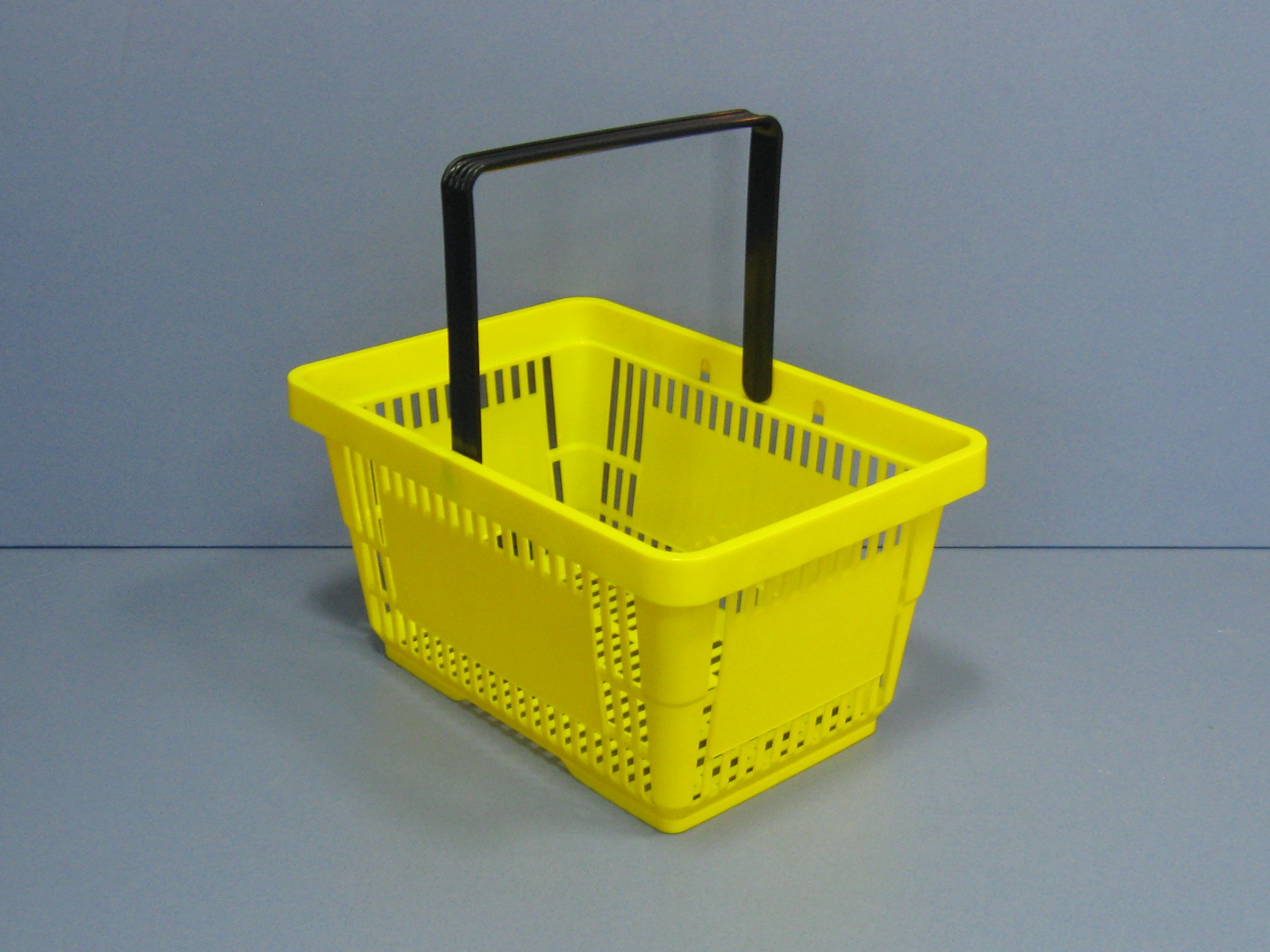 KOSZYK SKLEPOWY RĘCZNY NA ZAKUPY 22L czerwony jedna rączka Maksymalne obciążenie 15 kg