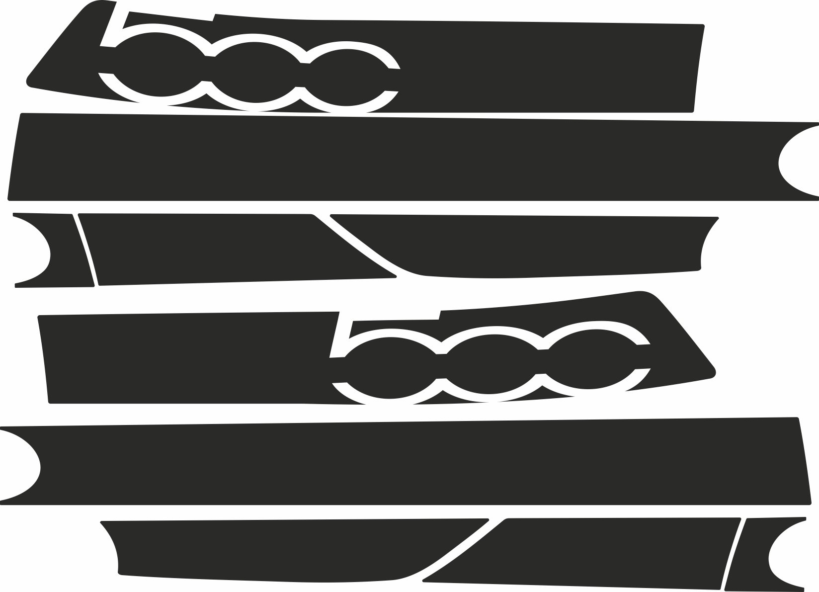 Naklejki tuningowe Fiat 500