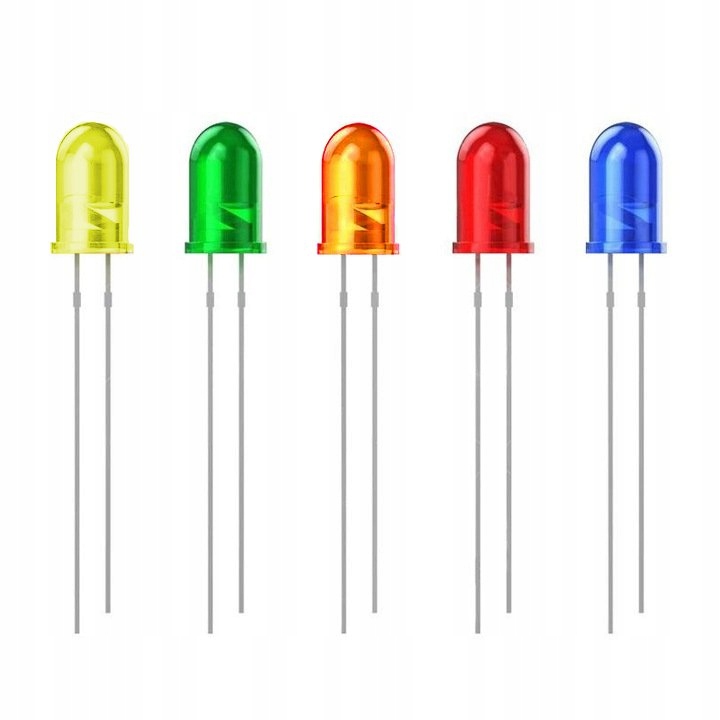 Dioda Led 3mm Zestaw 5 x 10szt różne