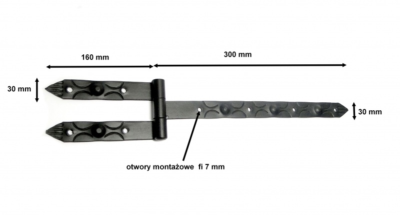 

Zawias Pasowy Do Okiennic Kątowy Kuty Prosty 300mm