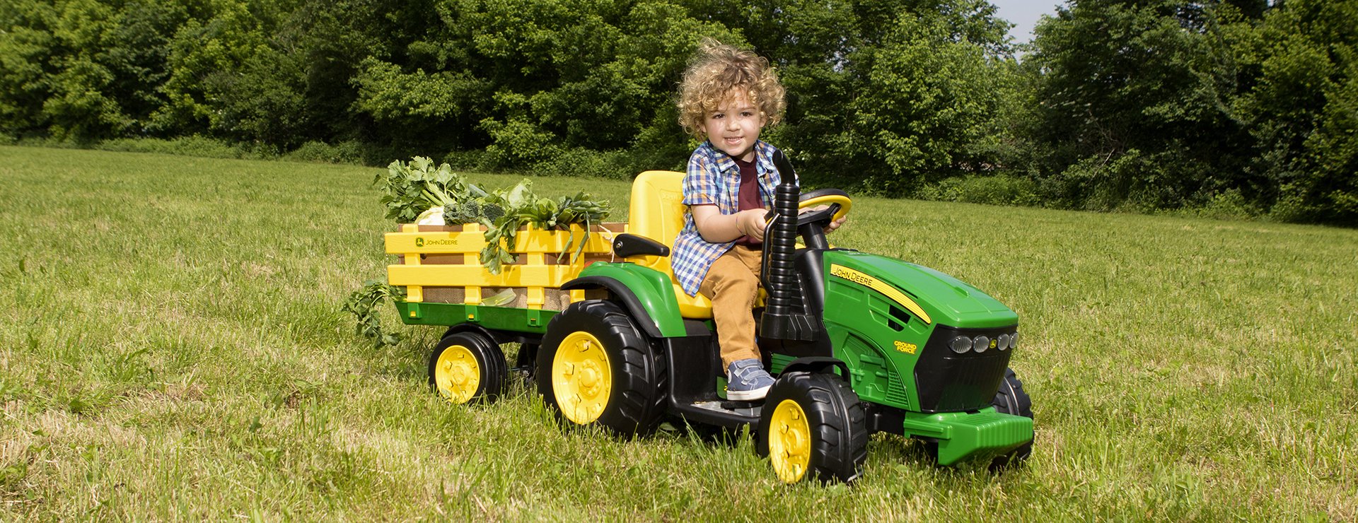 Трактора для детей 7 лет. Peg Perego John Deere ground. Трактор Пег Перего с прицепом. Пег Перего Джон Дир трактор. Детский трактор Джон Дир.