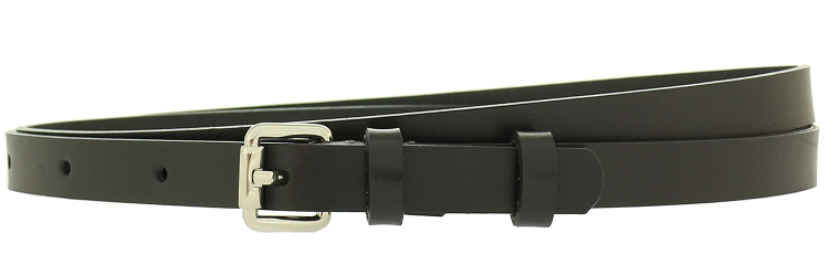 

damski Pasek skórzany 1,4 cm Klasyk Czarny 1,5 cm
