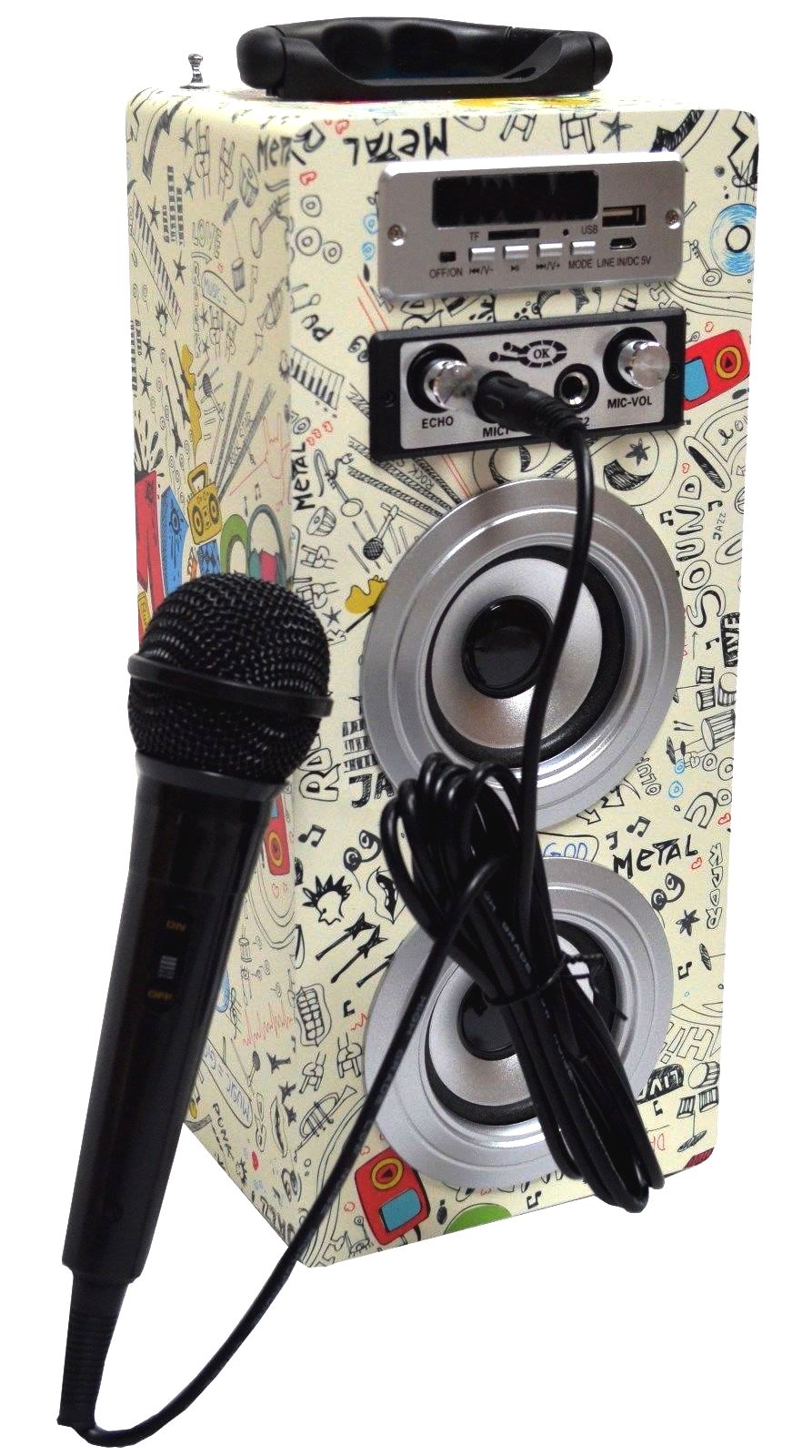 GITARA ELEKTRYCZNA 3/4 + WZMACNIACZ MIKROFON ECHO Kod producenta 302USB CR