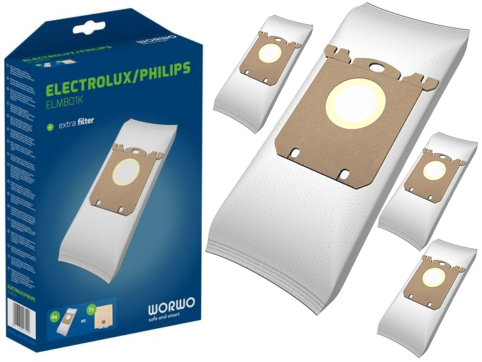 

4 Worki Odkurzacz Electrolux E200 ELMB01K EL01/P03