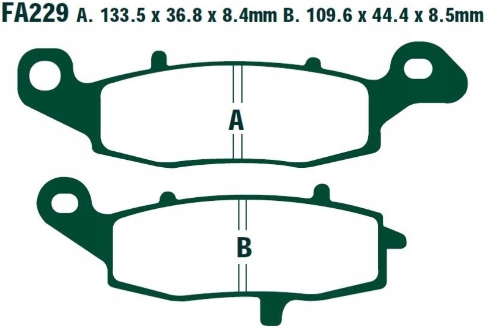 ТОРМОЗНЫЕ КОЛОДКИ EBC FA229HH SUZUKI KAWASAKI
