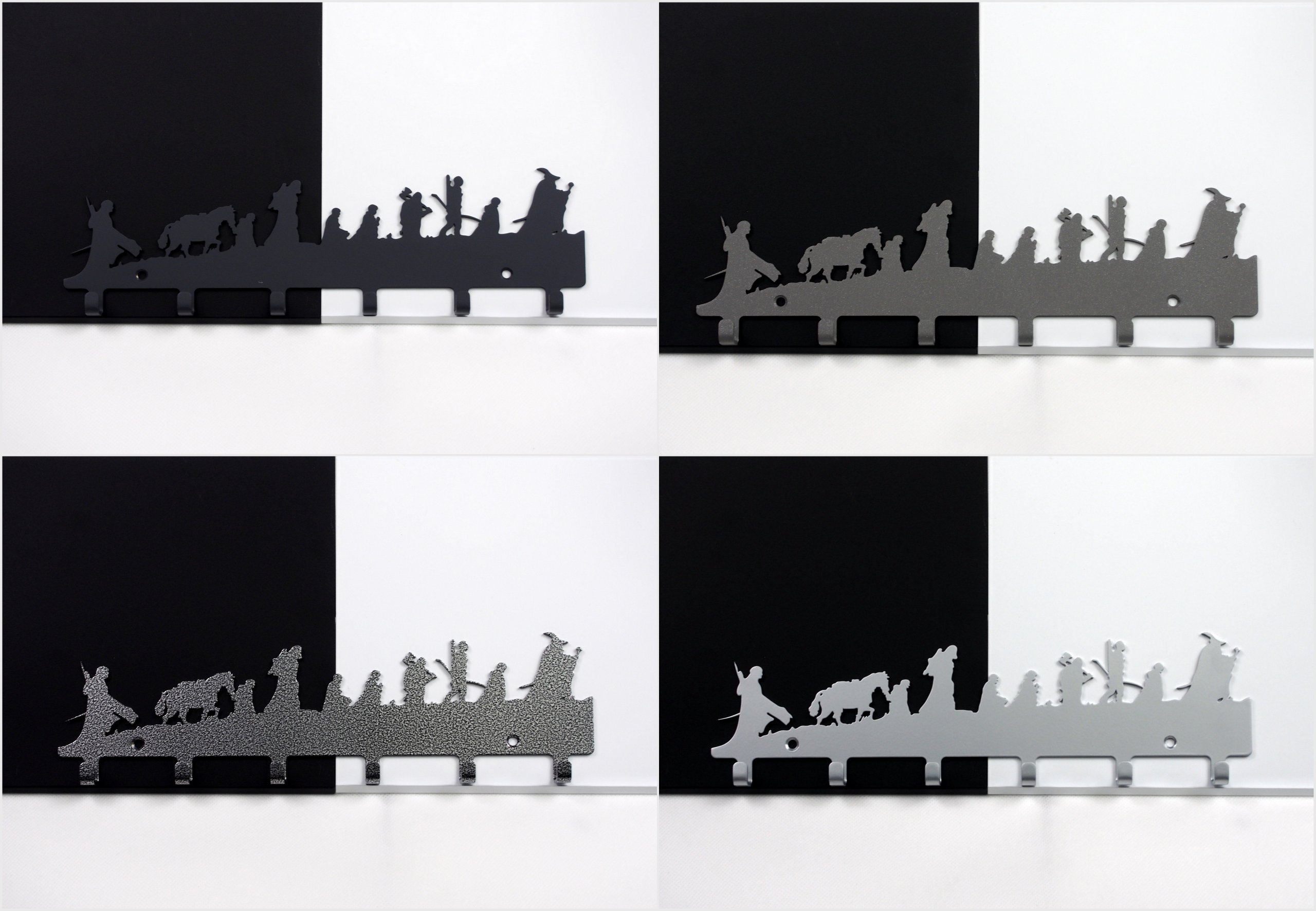 Wieszak na klucze 6 haczyków Bestseller 14 kolorów Rodzaj montażu Wiszące