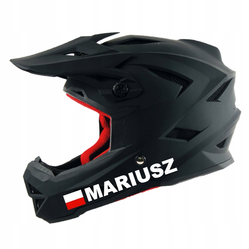 Twoje IMIĘ KSYWA Flaga POLSKI POLSKA Naklejki Długość 0 mm