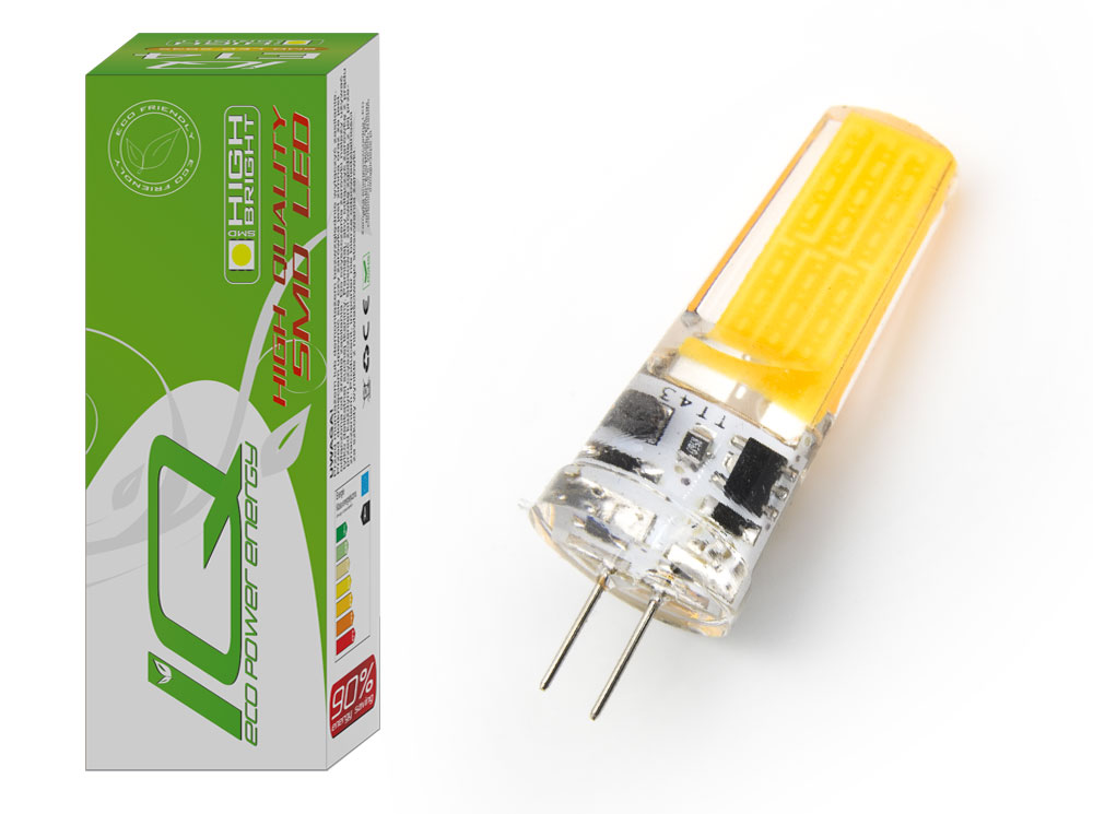 

Żarówka G4 Cob Led 12V Ac/dc 4W = 40W 390LM Ciepła