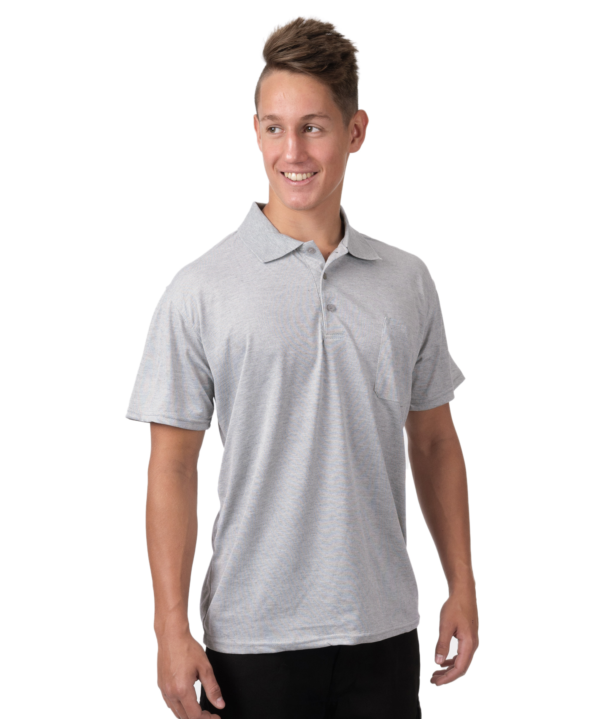 

Koszulka Polo Męska Polówka Bawełna 601 3XL melanż