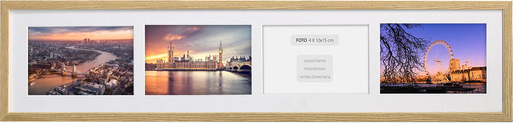 

Foto Galeria Ramka Na 4 Zdjęcia - Rama 15x68 CM