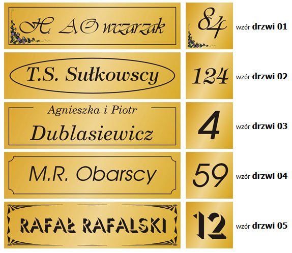 Twoja tabliczka, na drzwi, biuro, szyld, grawerton Rodzaj tablicy drukowane