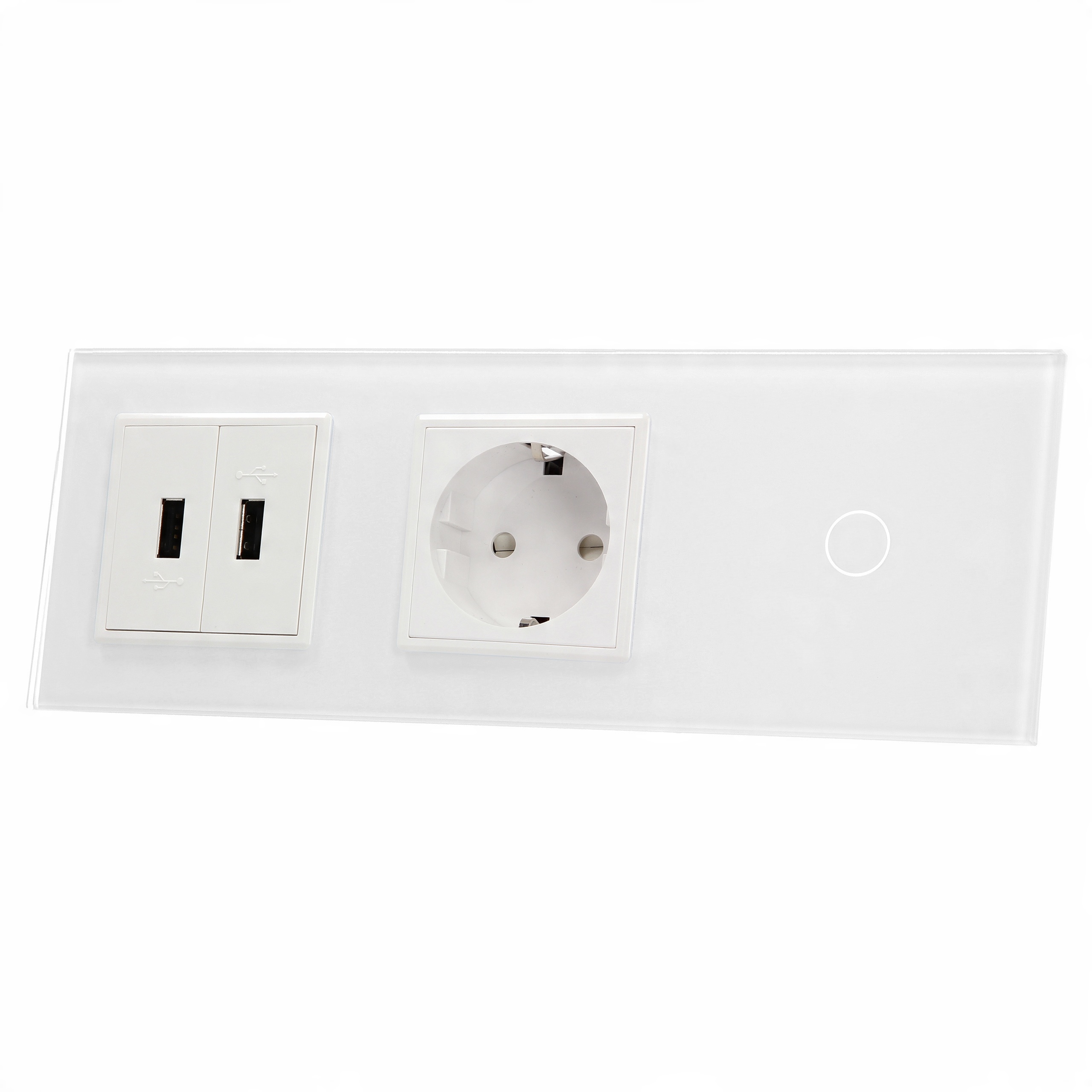 

701G2U-61 Włącznik pojedynczy+gniazdo+2xUSB Livolo