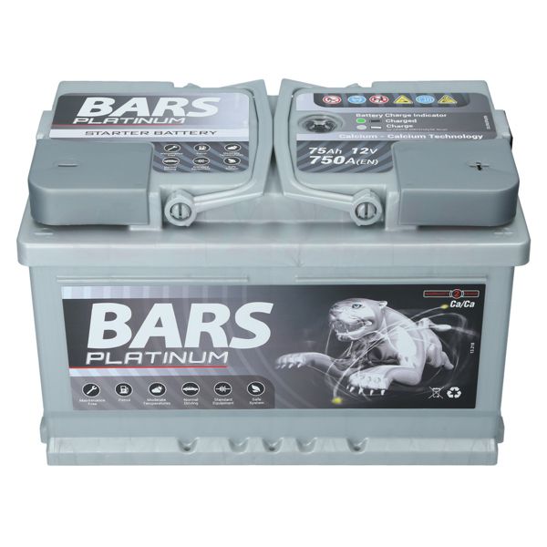 Akumulator BARS PLATINUM 12V 75Ah 750A (EN) Numer katalogowy części BP75