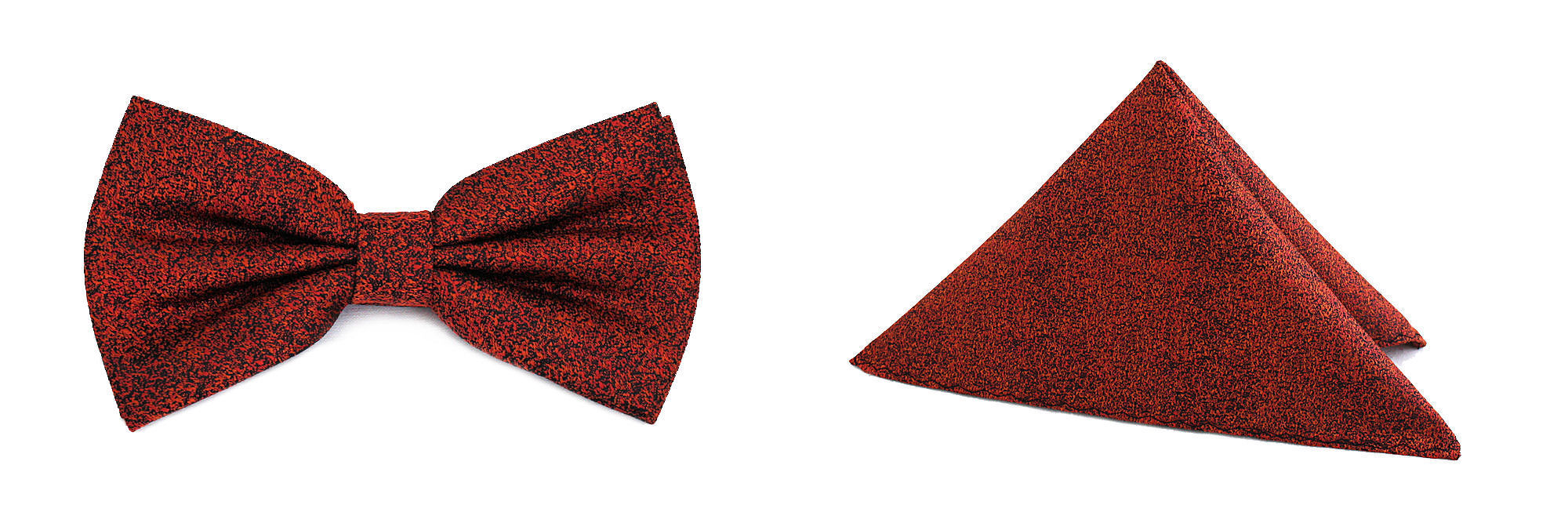 ZESTAW MUCHA i POSZETKA KOLOR RUDY / CEGLASTY