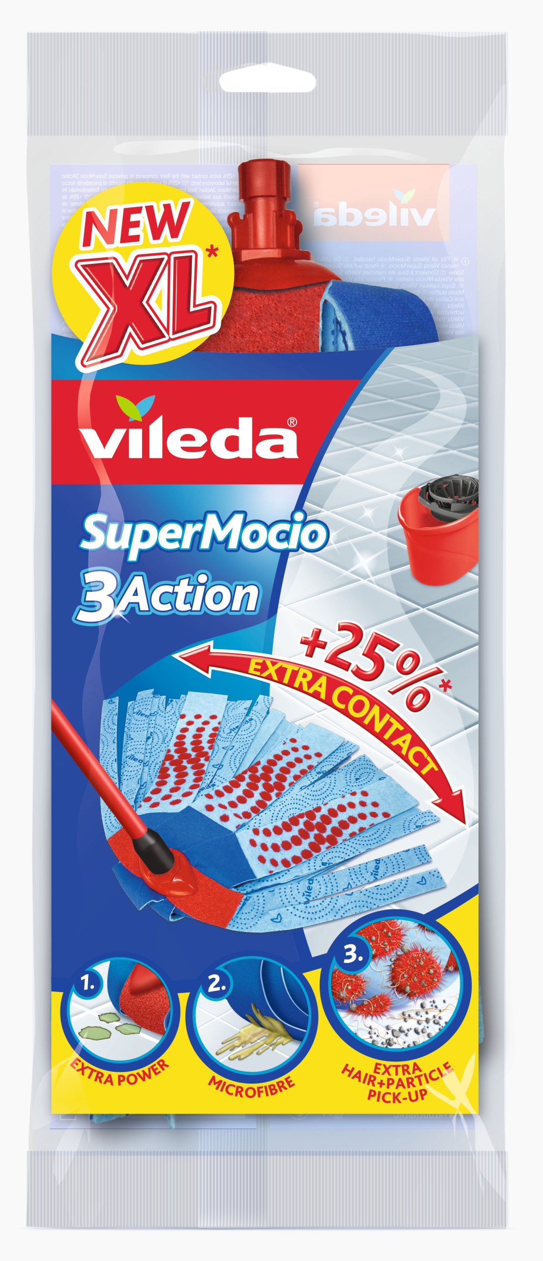 

Wkład do mopa Vileda Super Mocio 3Action Velour XL