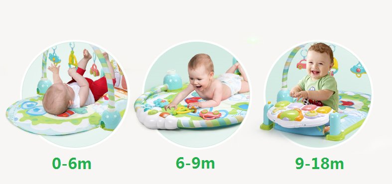 MATA EDUKACYJNA Z PIANINKIEM RÓŻOWA ZAKOCHASZ SIĘ Marka Goodway Baby