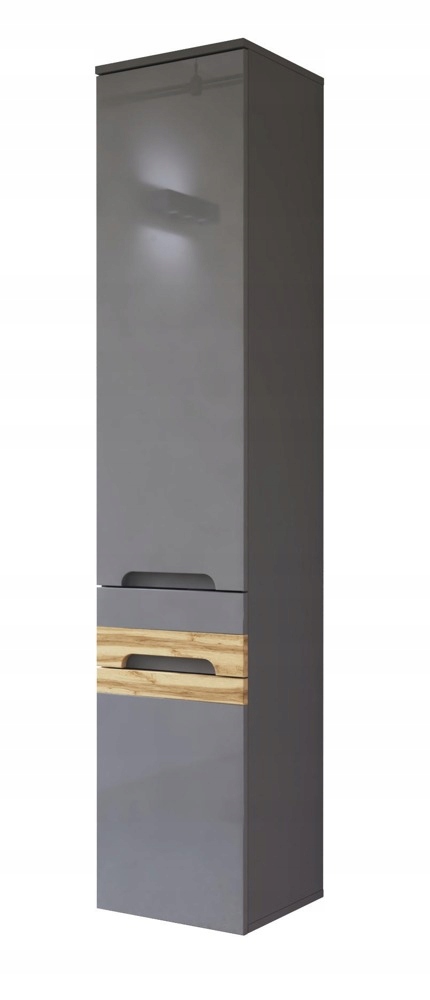 ZESTAW MEBLI ŁAZIENKOWYCH 60 CM GALAXY GREY Wykończenie połysk