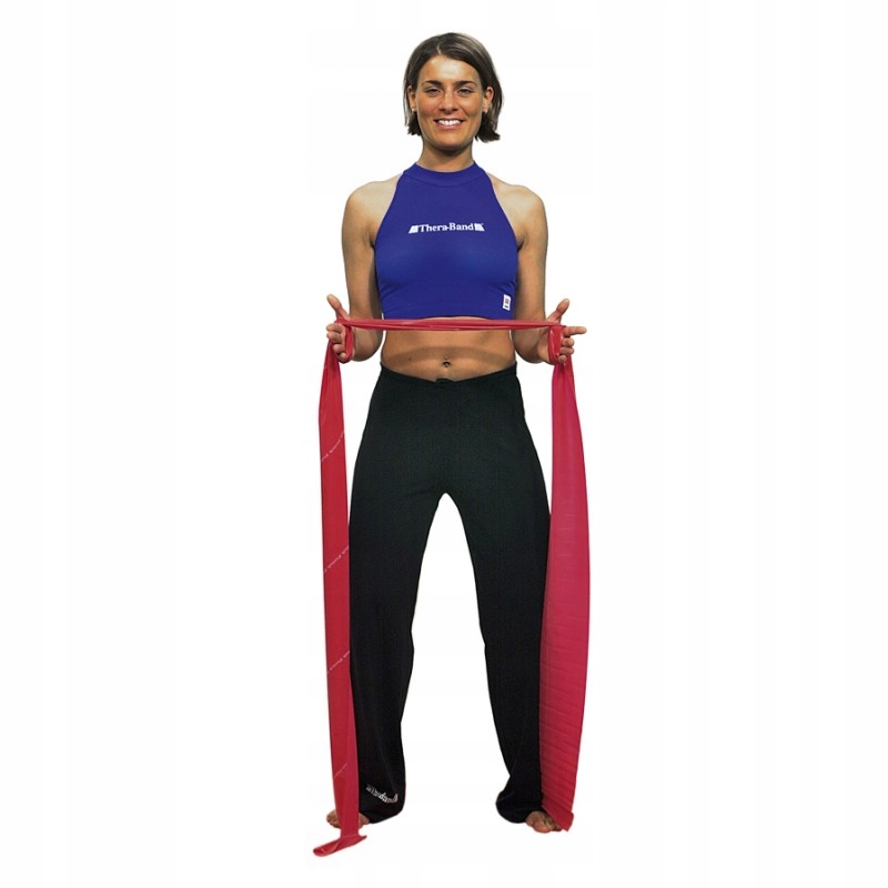 TAŚMA DO ĆWICZEŃ THERABAND ZIELONA CAŁA ROLKA 45,5 Kolor dominujący odcienie zieleni