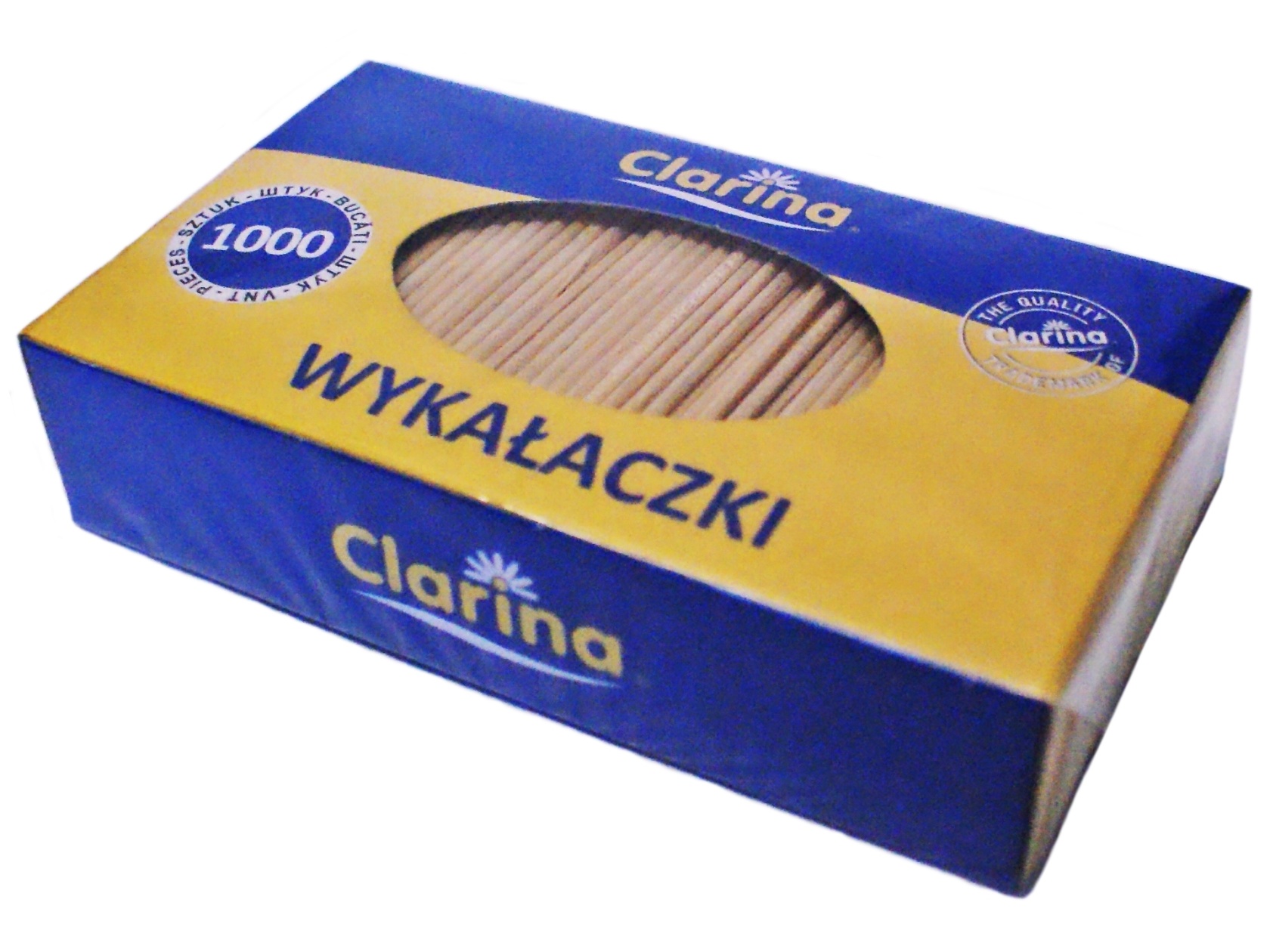 

Wykałaczki Drewniane 65MM 1000 Szt Kartonik Luz Fv