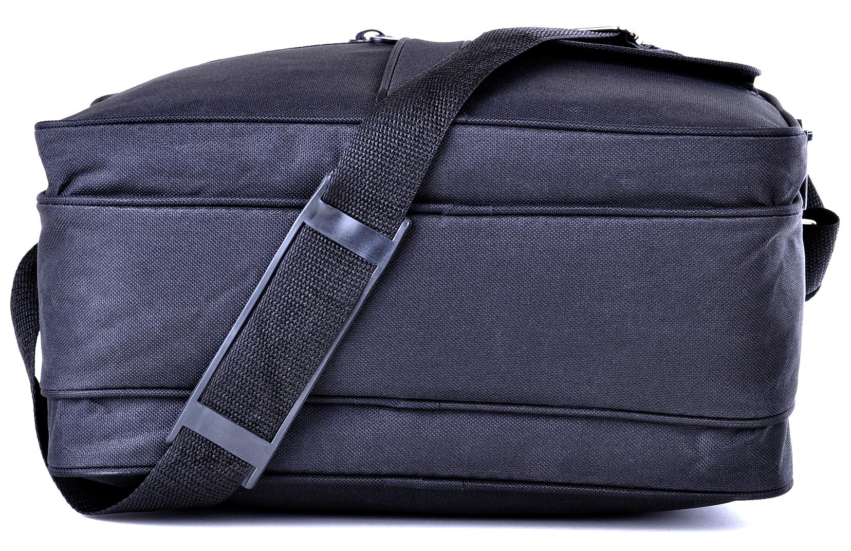 G1-12 CZARNA TORBA MĘSKA NA RAMIĘ KABURA DO PRACY Liczba komór 4