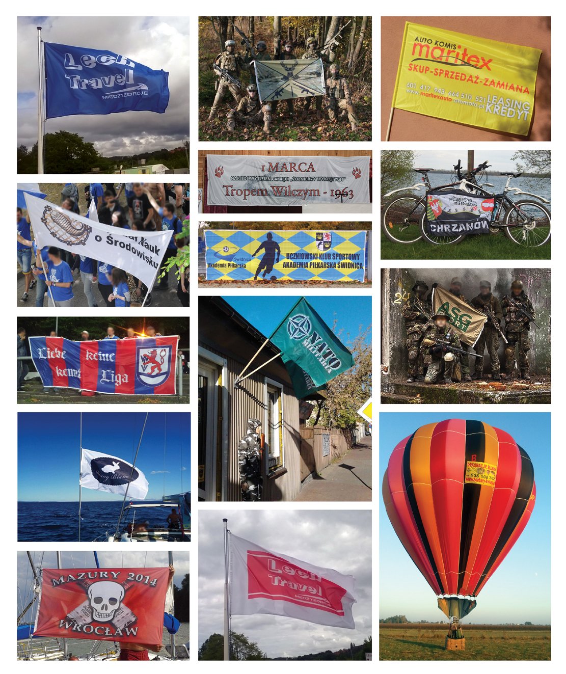 Flaga Reklamowa 250x150 cm Firmowa Nadruk Napis Logo + PROJEKT GRATIS EAN (GTIN) 5903896192383