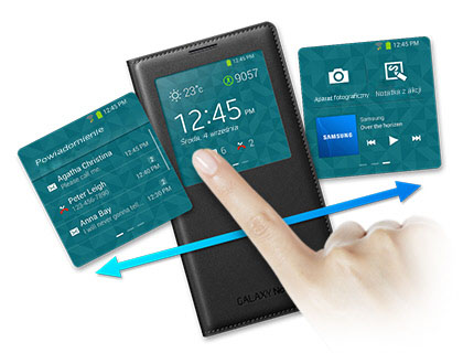 ORYG ETUI S View COVER FLIP SAMSUNG GALAXY Note 3 Materiał inny