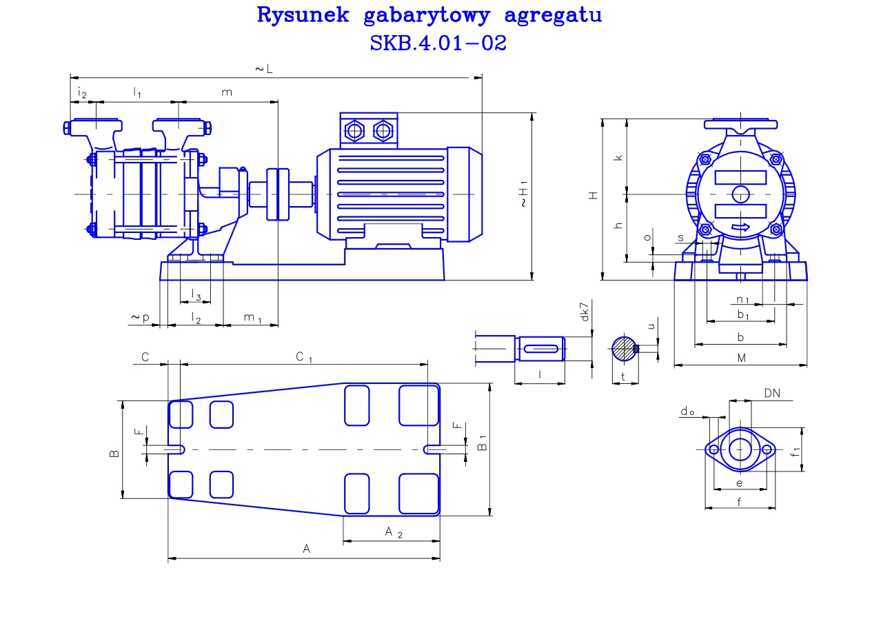Pompa hydroforowa SKB 4.02 1,5kw/400V HYDROS Kod producenta skb 4.02 400v