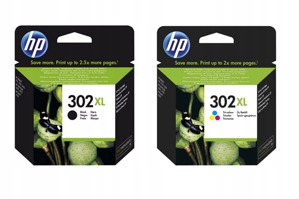 

2x tusz org. Hp 302XL Cmyk 4645 4650 5220 5230